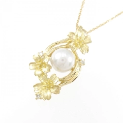 K18YG Hoa Akoya Pearl Necklace 6.4mm - Hàng hiệu Chính hãng 856758