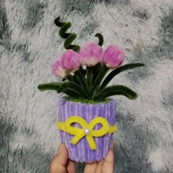 Chậu hoa kẽm nhung mini để bàn 719141