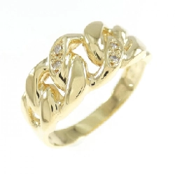 Nhẫn kim cương K18YG 0.02CT