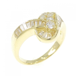 Nhẫn kim cương K18YG 0.75CT