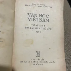 VĂN HỌC VIỆT NAM THẾ KỶ THỨ X -NỬA ĐẦU THẾ, KỶ THỨ XVIII TẬP 1 & 2 570336