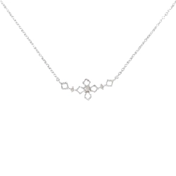 Dây chuyền kim cương K18WG 0.03CT - Hàng hiệu Chính hãng