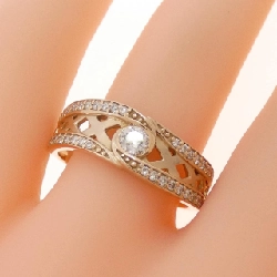 Nhẫn kim cương K18PG 0.36CT - Hàng hiệu Chính hãng 853850