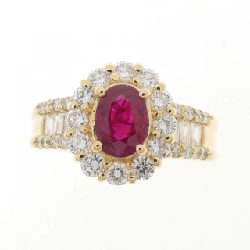 Nhẫn Ruby K18YG 0.795CT - Hàng hiệu Chính hãng 854369