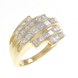 Nhẫn kim cương K18YG 1.27CT