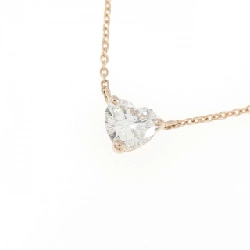 K18PG Dây chuyền kim cương 0.366CT I SI2 hình trái tim - Hàng hiệu chính hãng 876028