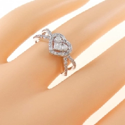 Nhẫn kim cương hình trái tim K18WG 0.56CT - Hàng hiệu chính hãng 855876