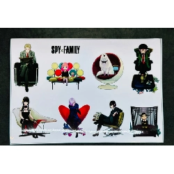 Sticker Spy x Family, mới 100% SBM2508 Rebooks.vn