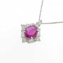 Dây chuyền ruby PT900/PT850 0.64CT - Hàng hiệu Chính hãng 863158