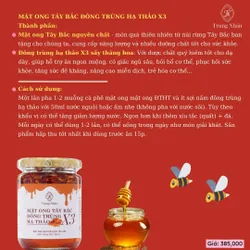 Mật ong Tây bắc đông trùng hạ thảo x3, Trung nhân(hũ 240g)  719554