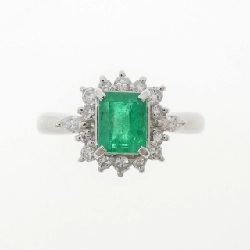 Nhẫn Emerald PT900 0.78CT - Hàng hiệu Chính hãng 852832