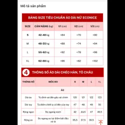 ÁO DÀI ECONICE MỚI MẶC 1 LẦN SIZE S 779366