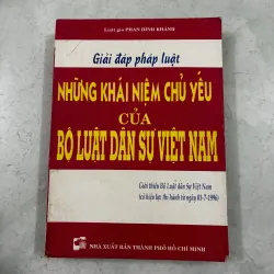 Những khái niệm chủ yếu của luật dân sự Việt Nam