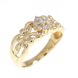 Nhẫn kim cương K18YG 0.15CT