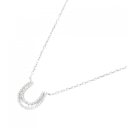 K18WG Mặt dây chuyền hình móng ngựa kim cương 0.26CT - Hàng hiệu Chính hãng 868220