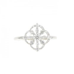 Nhẫn kim cương K18WG 0.095CT 672930