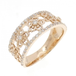 Nhẫn kim cương hoa K18PG 0.33CT - Hàng hiệu Authentic