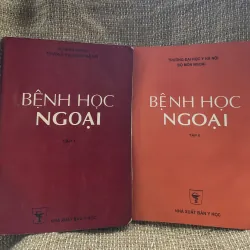 Bệnh học ngoại - đại học y Hà Nội - hơn 500 trang, khổ lớn, sách hơi ố ở góc trái ,