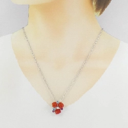 K18WG Dây chuyền đá màu hồng - Hàng hiệu Authentic 856613