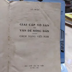 Sách- Giai cấp vô sản với vấn đề nông dân trong cách mạng Việt Nam - Lê Duẩn A1 564989
