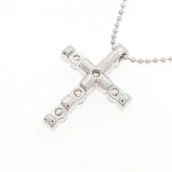 K18WG Dây chuyền kim cương chéo 0.72CT - Hàng hiệu chính hãng 859797