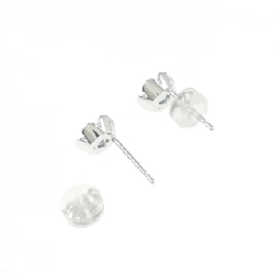 K18WG Bông tai Hoa Aquamarine 0.20CT - Hàng hiệu Chính hãng 865656