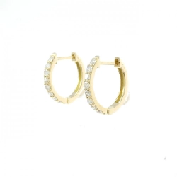 K18YG Bông tai kim cương 0.20CT - Hàng hiệu Chính hãng