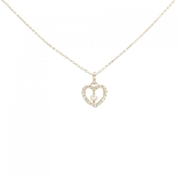 K18PG Dây chuyền hình trái tim kim cương - Hàng hiệu Chính hãng
