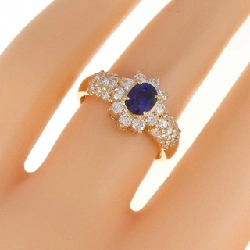 Nhẫn Sapphire K18YG 0.62CT 673093