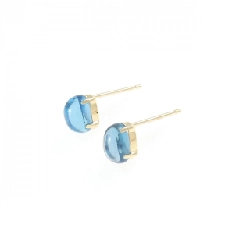 K18YG Blue Topaz Earrings - Hàng hiệu Authentic 869918