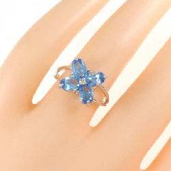 Nhẫn Blue Topaz K14WG 672230