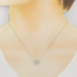 Dây chuyền kim cương pavé hình trái tim PT900/PT850 0.3CT - Hàng hiệu chính hãng 857627