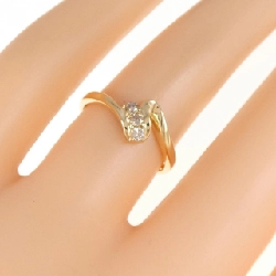 Nhẫn kim cương K18YG 0.10CT 670226