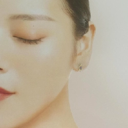 K18YG/K18WG Bông tai đá mặt trăng - Hàng hiệu Authentic 866604