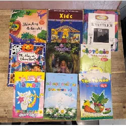 Combo 9 cuốn tranh, tô màu thiếu nhi, bìa cứng + mềm, mới 60% SBM2108 342542