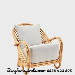 Ghế mây đọc sách- Ghế đơn mây nệm dày 492937