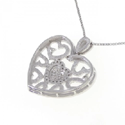 K18WG Dây chuyền hình trái tim kim cương 0.81CT - Hàng hiệu Chính hãng 867502