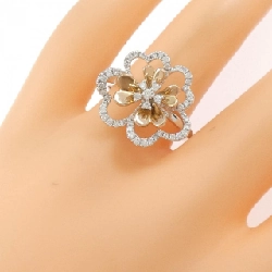 Nhẫn kim cương K18WG/K18PG hình cỏ 0.381CT 665948