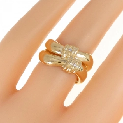 Nhẫn kim cương K18YG 0.01CT - Hàng hiệu Authentic 855859