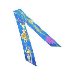 【Sản phẩm chưa sử dụng】Hermès BRIDES DE GALA APPLIQUE Twilly 063940S khăn quàng