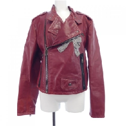 【Mã giảm giá】Dolce & Gabbana DOLCE&GABBANA Áo khoác da biker