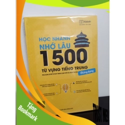 (TẶNG BOOKMARK) Học Nhanh Nhớ Lâu 1500 Từ Vựng Tiếng Trung Thông Dụng - The Zhishi New 100% RBK.ASB2908
