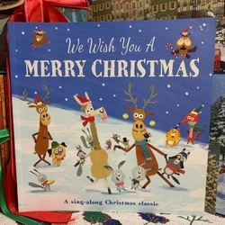 Sách tranh We Wish You a Merry Christmas, Used, 97%, Picture Book For Kids, Quà tặng Mori