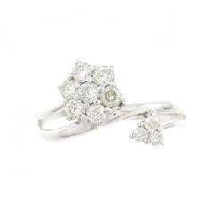 Nhẫn kim cương hoa K18WG 0.51CT - Hàng hiệu chính hãng 847887