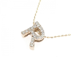 K18PG Chữ cái R Dây chuyền kim cương 0.12CT - Hàng hiệu Chính hãng 847735