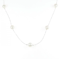 Dây chuyền ngọc trai Akoya 750WG - Hàng hiệu Authentic