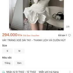 vây trắng xoè tay dài 795853