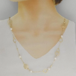 K18YG Akoya Pearl Necklace - Hàng hiệu Authentic 856740