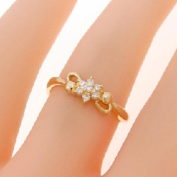 Nhẫn kim cương hoa K18YG 0.07CT - Hàng hiệu Authentic 851478
