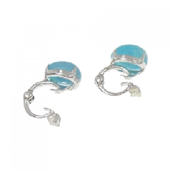 K18WG 2WAY Tourmaline Bông tai 2.60CT - Hàng hiệu Chính hãng 872680